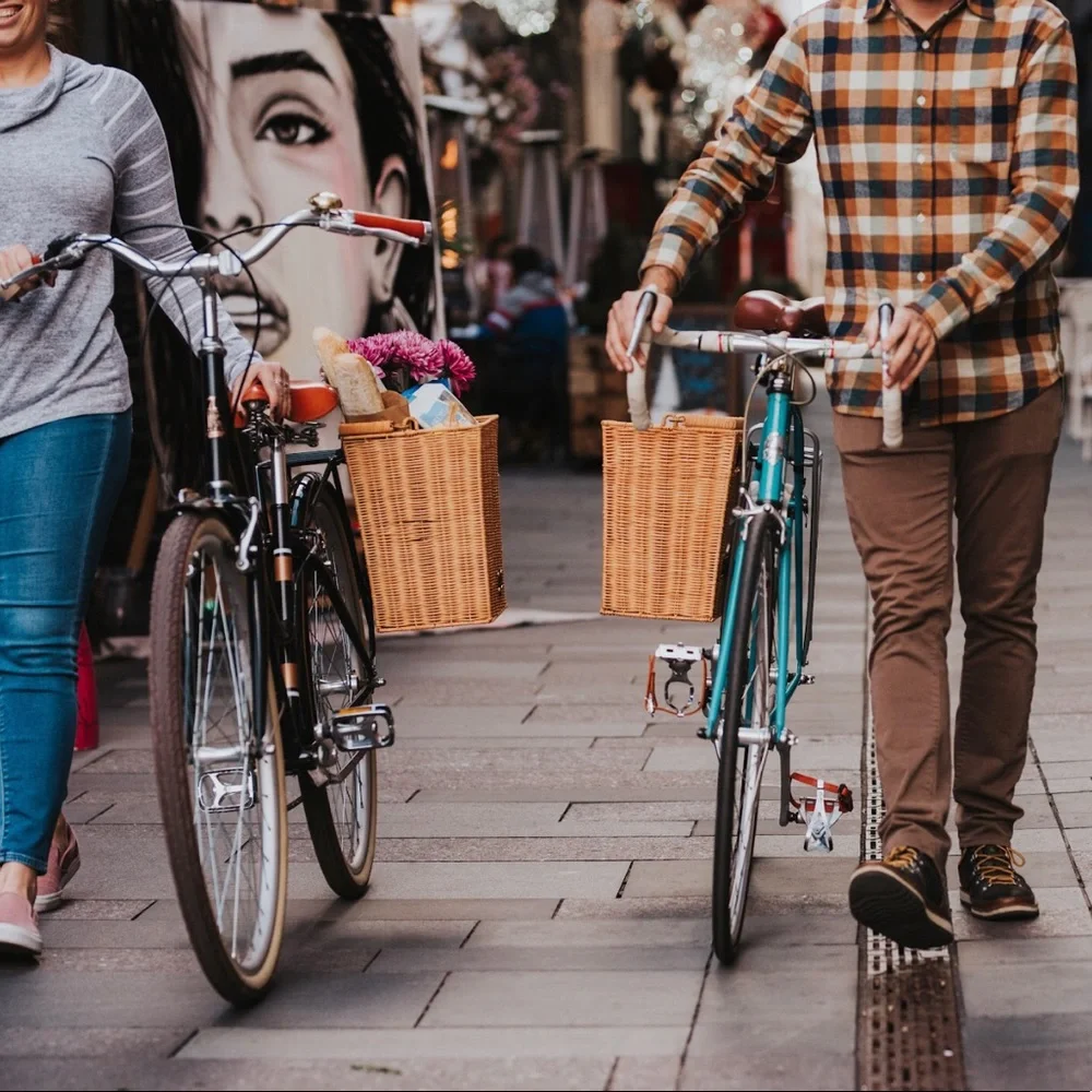 Wicker Bicycle Rear Basket, Proper Velo Quick Release Bike Pannier (Seconds)